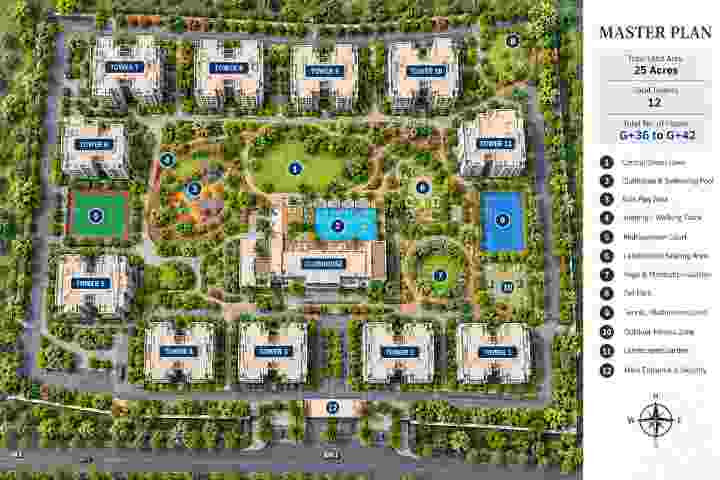 Sobha Parq City master plan, Sarjapur Bangalore